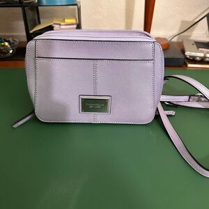 Lavender Saffiano Crossbody Bag